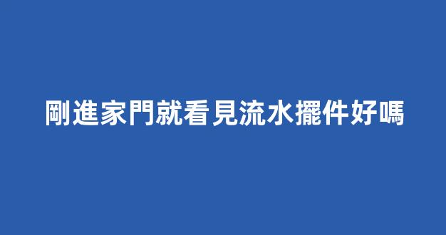 剛進家門就看見流水擺件好嗎