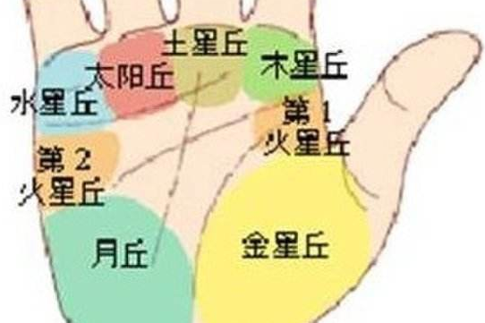 男人手相图解大全，五大掌丘代表什么